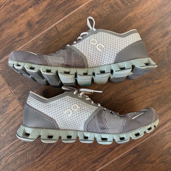 On Cloud X Womens Rock Sea Gray Athletic Running Shoes Size 8 - Picture 9 of 12